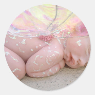 angel-baby classic round sticker
