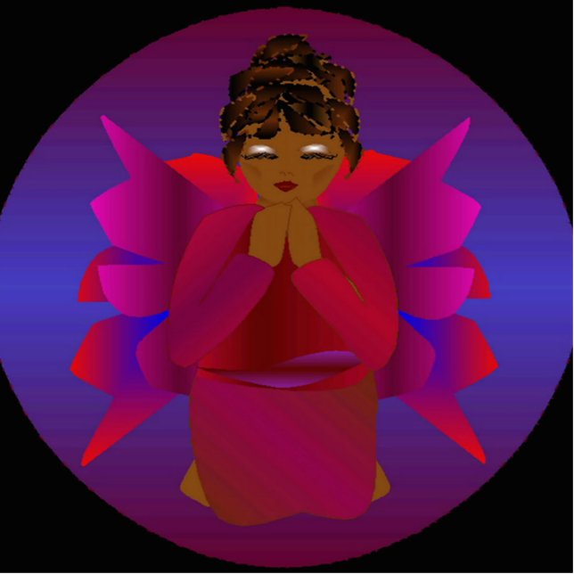 Angel Baby Photo Sculpture (Front)