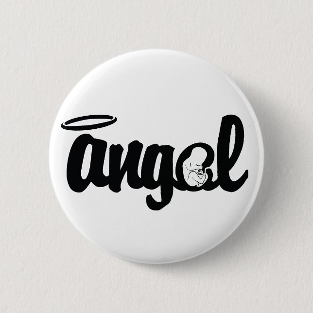 Angel baby - Pregnancy loss awareness pin (Front)