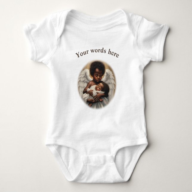 Angel babys baby bodysuit (Front)
