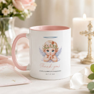 Angel Baptism Christening Thank You Keepsake Mug