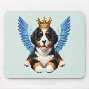 Angel Bernese Mountain Dog Lovers Berner Puppy Mouse Mat