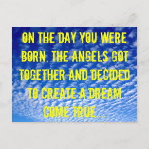 Angel Birthday Postcard