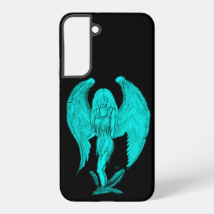 Angel , Black and Green design Samsung Galaxy Case