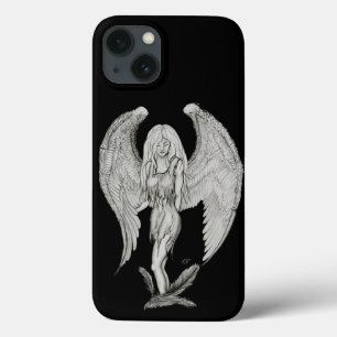 Angel - Black and White Design iPhone 13 Case