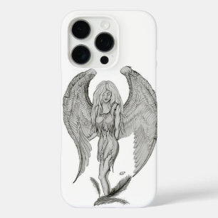 Angel - Black and White Design iPhone 16 Pro Case