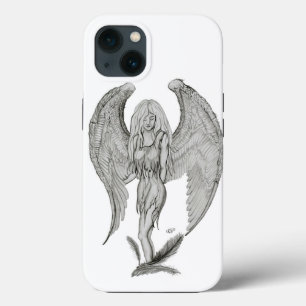 Angel - Black and white design iPhone 13 Case