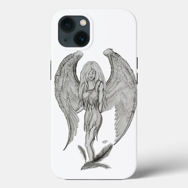 Angel - Black and white design Case-Mate iPhone Case (Back)