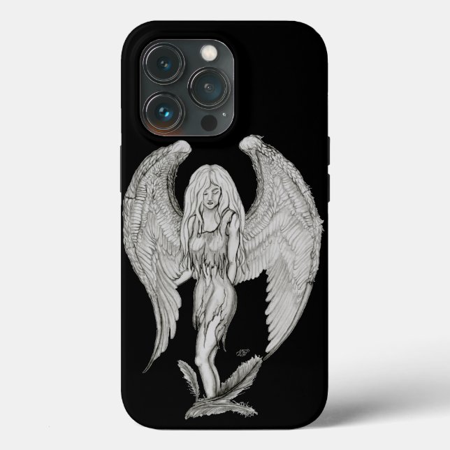 Angel - Black and white design Case-Mate iPhone Case (Back)