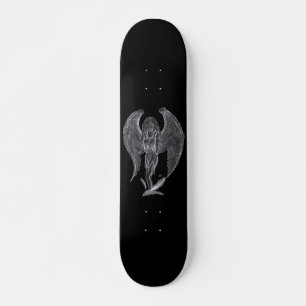 Angel - Black and white design Skateboard