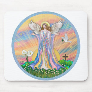 Angel Blessing Mouse Mat