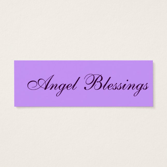 Angel Blessing Vintage Christmas Gift Tags (Back)