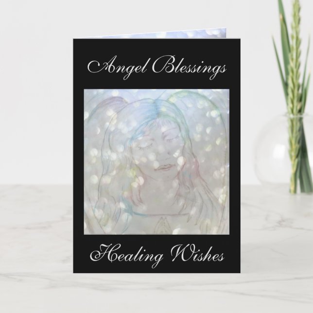 Angel blessings get well card (Front)