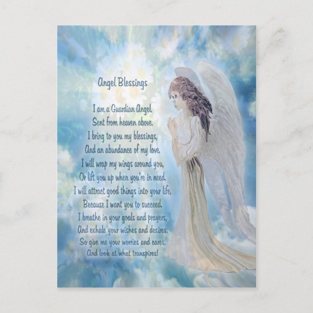 Angel Blessings Postcard (Front)