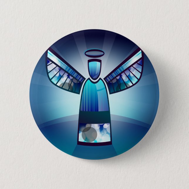 Angel: Blue Angel 6 Cm Round Badge (Front)