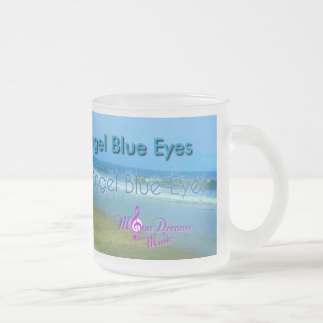 Angel Blue Eyes Frosted Mug (Right)