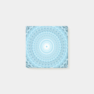 Angel blue teal swirl pattern post-it notes