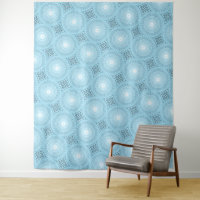 Angel blue teal swirl pattern