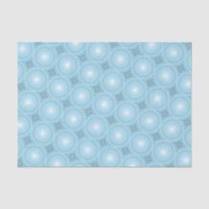 Angel blue teal swirl pattern tissue paper