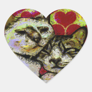 ANGEL & BO LOVE HEART STICKER