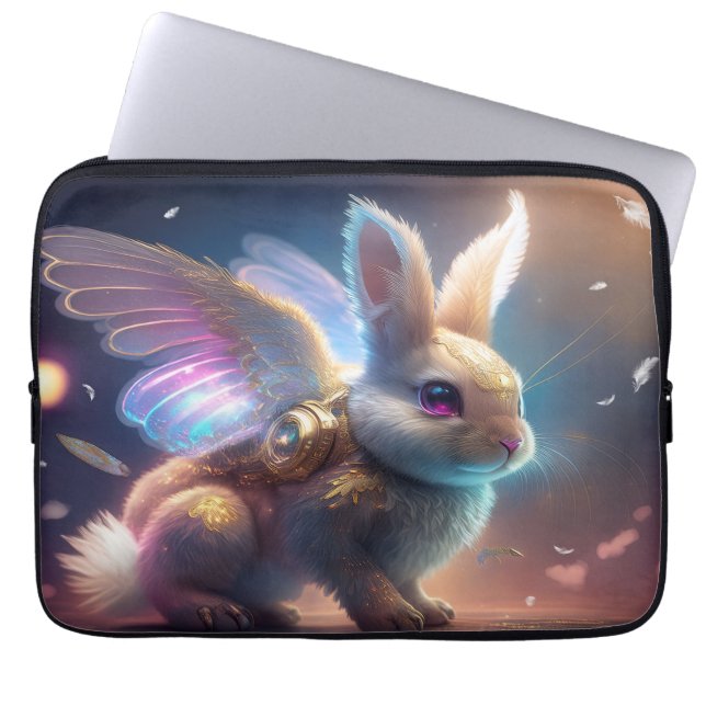Angel Bunny Laptop Sleeve (Front)