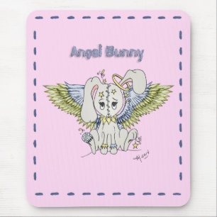 Angel Bunny Mouse Mat