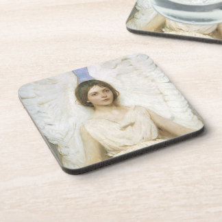 Angel by Abbott Thayer, Vintage Victorian Fine Art Coaster