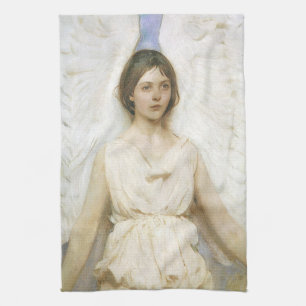 Angel by Abbott Thayer, Vintage Victorian Fine Art Tea Towel