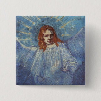 Angel by Vincent van Gogh 15 Cm Square Badge
