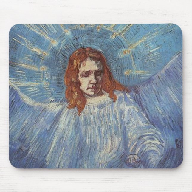 Angel by Vincent van Gogh Mouse Mat (Front)