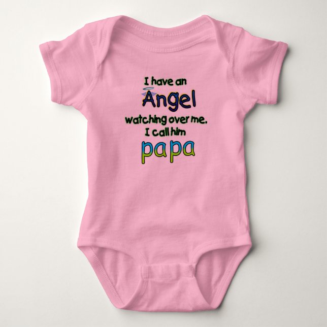 ANGEL CALLED PAPA BABY BODYSUIT (Front)