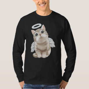 angel cat for cute little cats kitty kitten Adopti T-Shirt