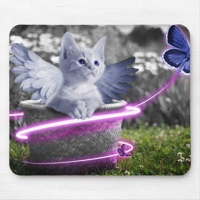 angel cat mouse mat (Front)