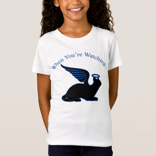 Angel Cat On The Front T-Shirt (Front)
