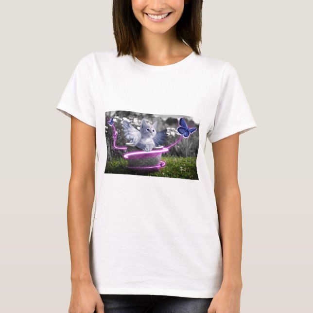 angel cat T-Shirt (Front)