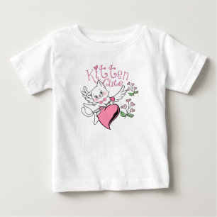 angel cat with hearts baby T-Shirt