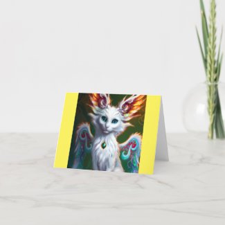 Angel Cats The Hidden Message Thank You Card