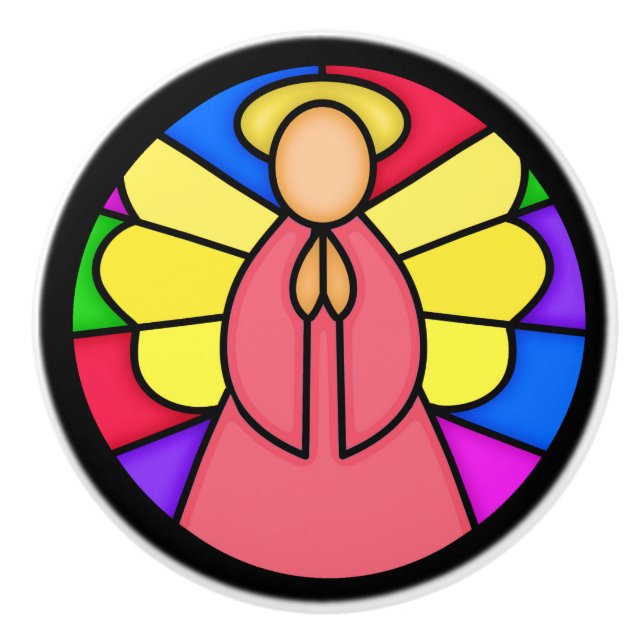 Angel Ceramic Knob (Front)