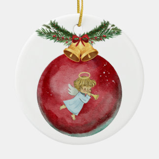 Angel  ceramic tree decoration