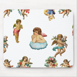 angel cherub antique mouse mat
