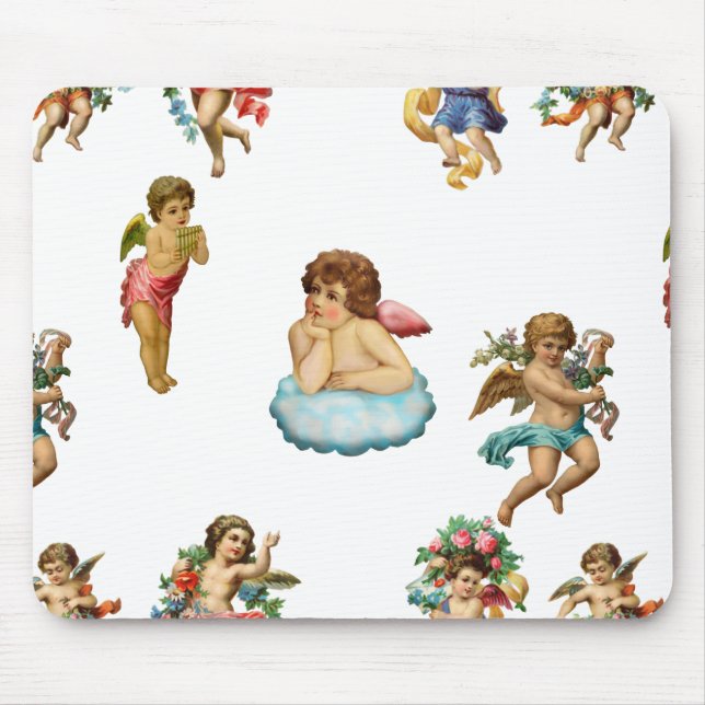 angel cherub antique mouse mat (Front)