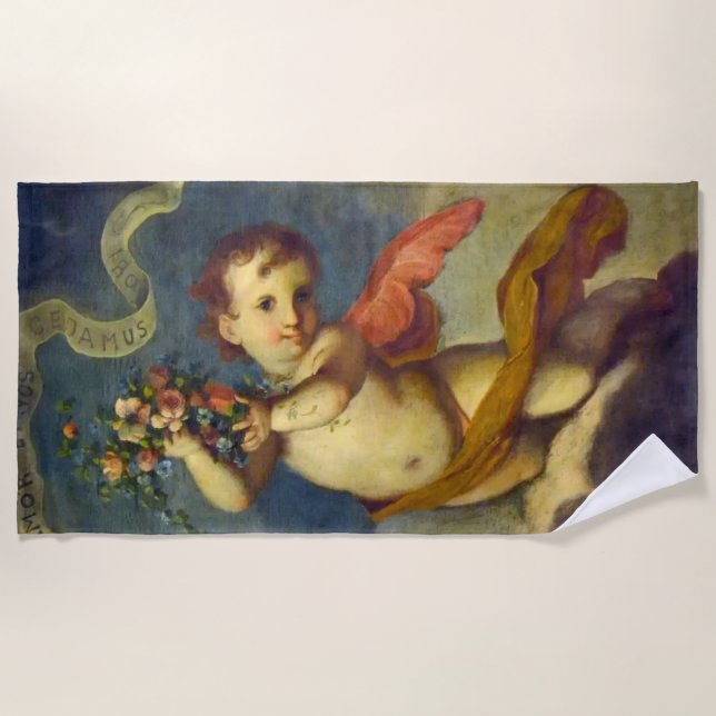 Angel Cherub  Beach Towel (Front)