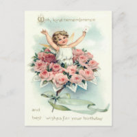 Angel Cherub Bouquet of Roses