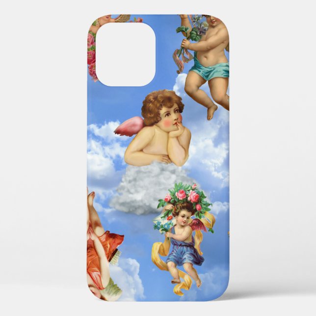 angel cherub clouds antique heavenly victorian Case-Mate iPhone case (Back)
