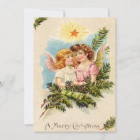 Angel Cherub Evergreen Bough Heaven
