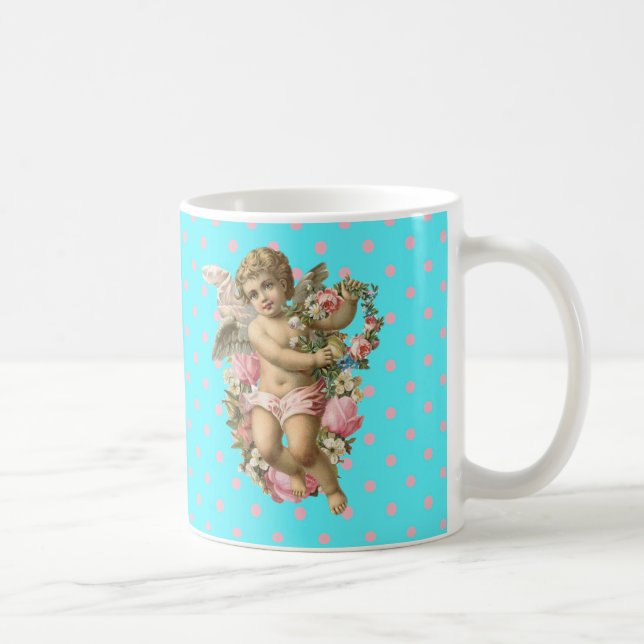 Angel / Cherub - Vintage Coffee Mug (Right)