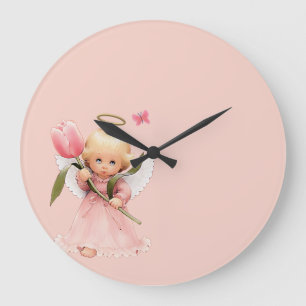angel child large clock