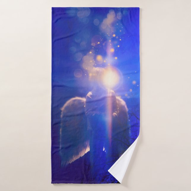 Angel Child "NEVER ALONE" Bath Towel (Bath Towel)