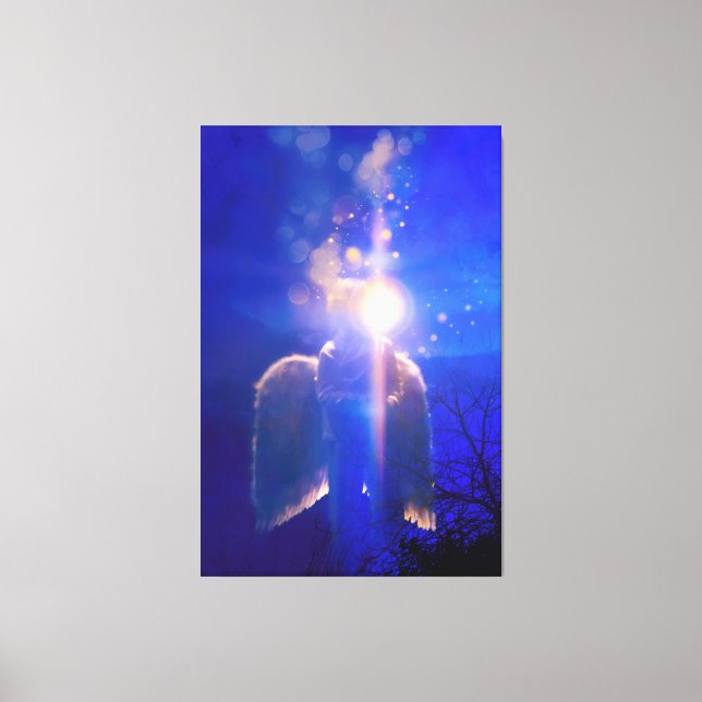 Angel Child "NEVER ALONE" Canvas Print (Front)