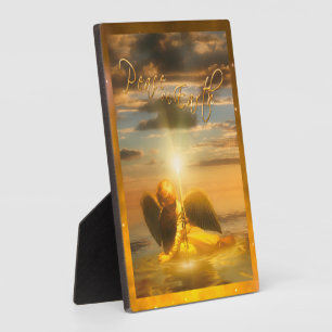 Angel Child PEACE ON EARTH Plaque